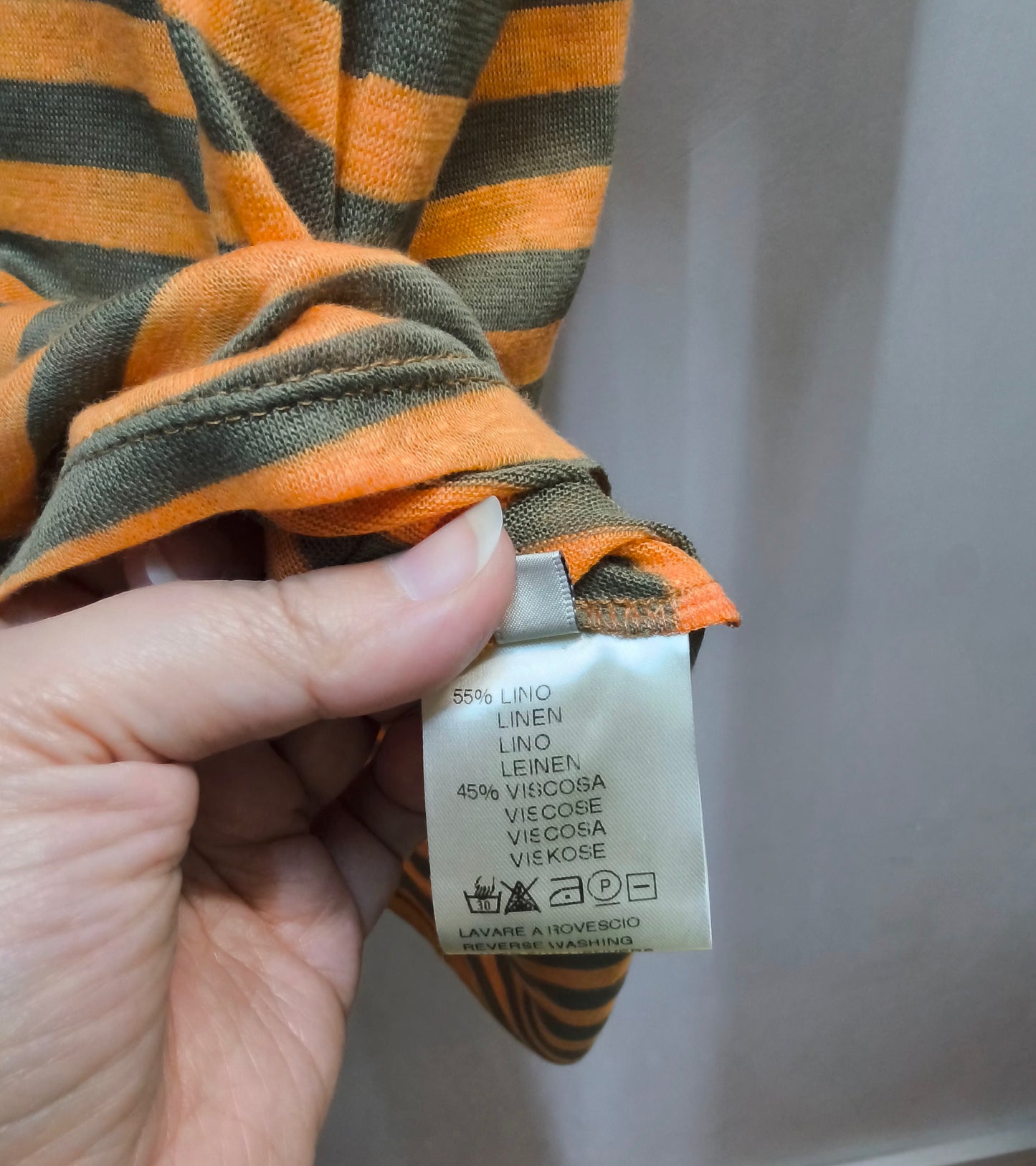 T-shirt righe over