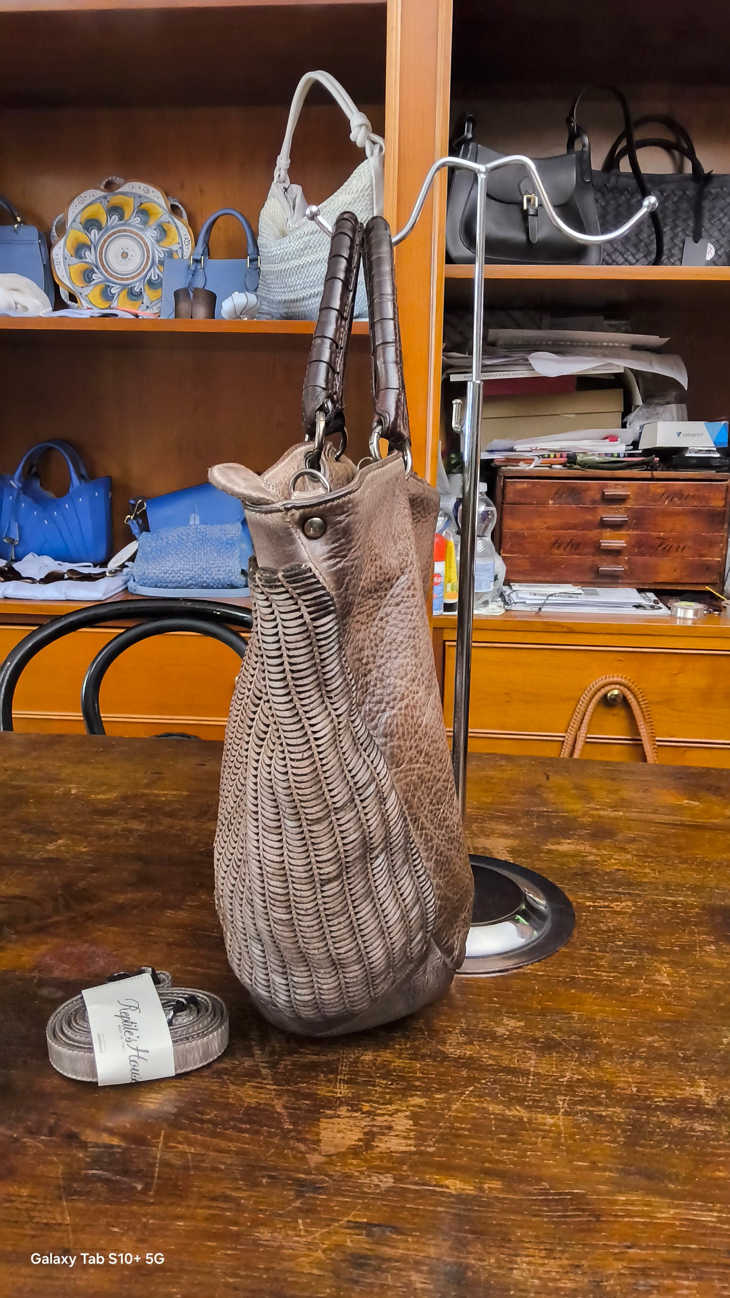 Shopper "lune" tortora