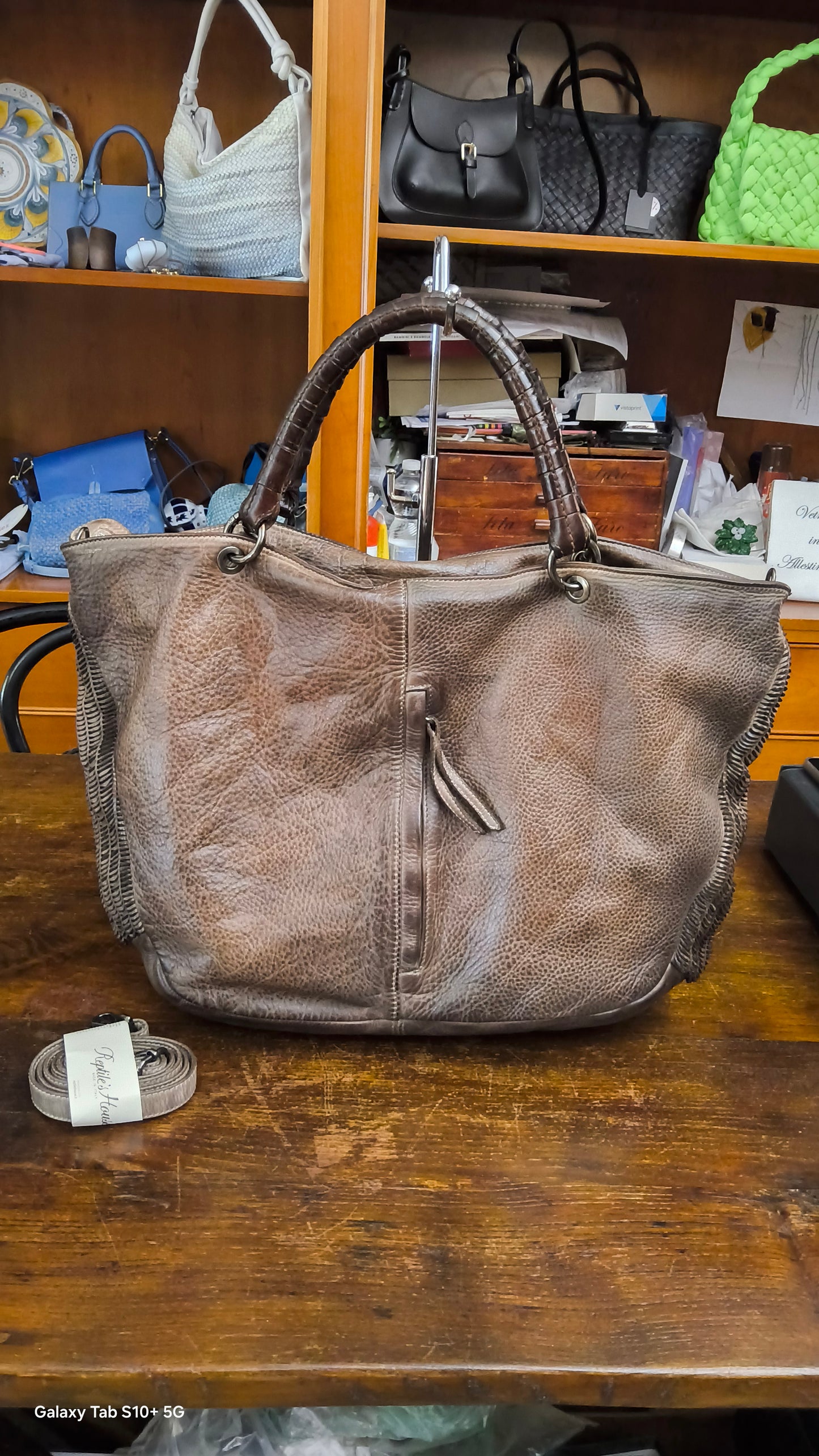 Shopper "lune" tortora