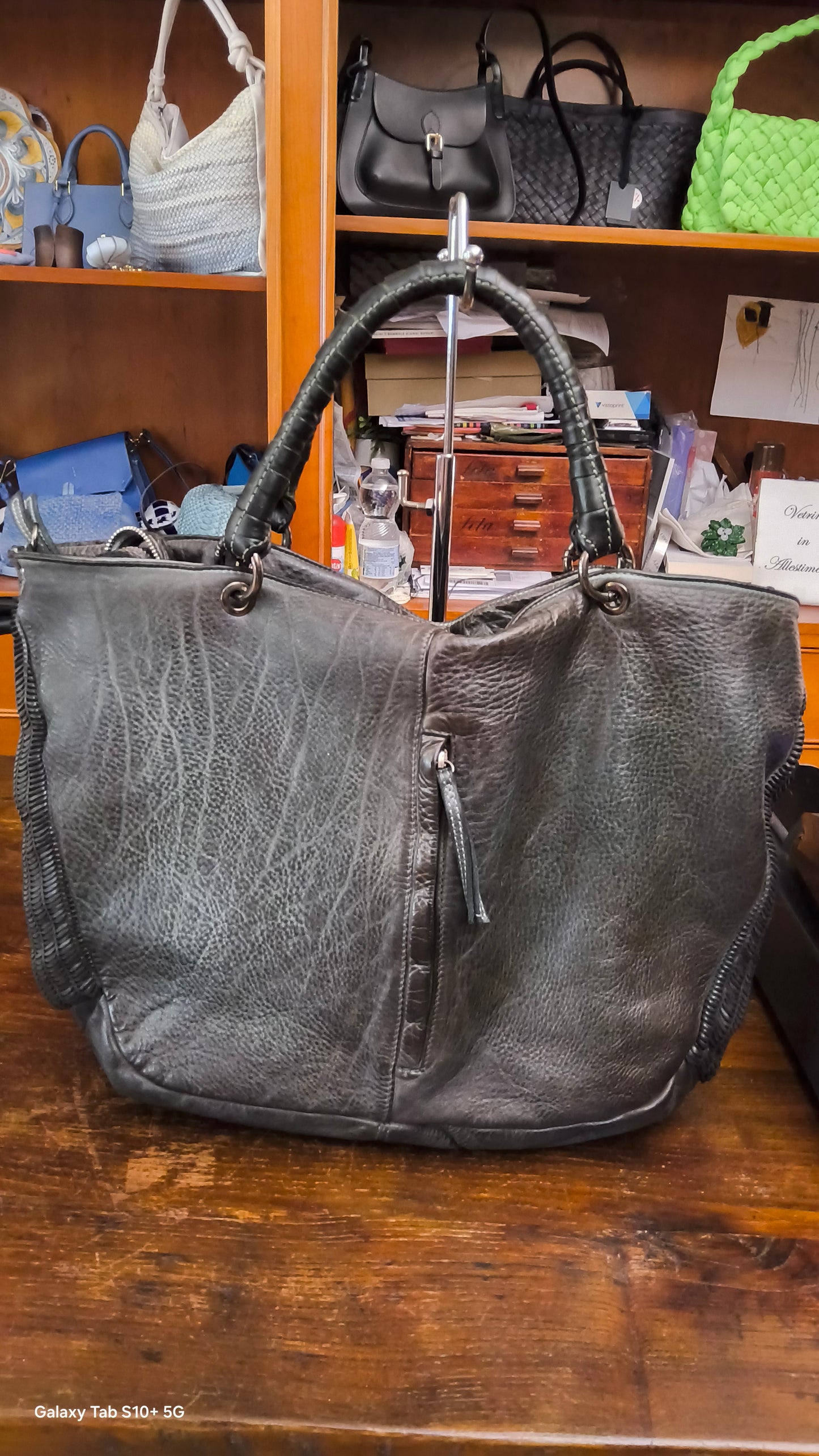 Shopper "lune" verde scuro