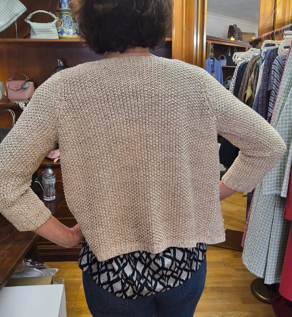 Cardigan sfrangiato
