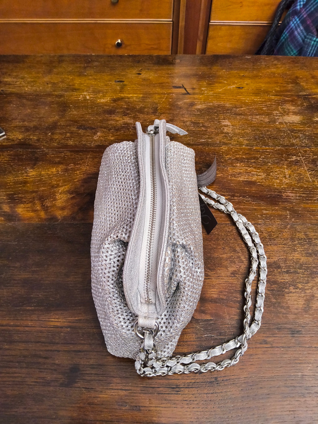 Reptile's House laminated clutch bag