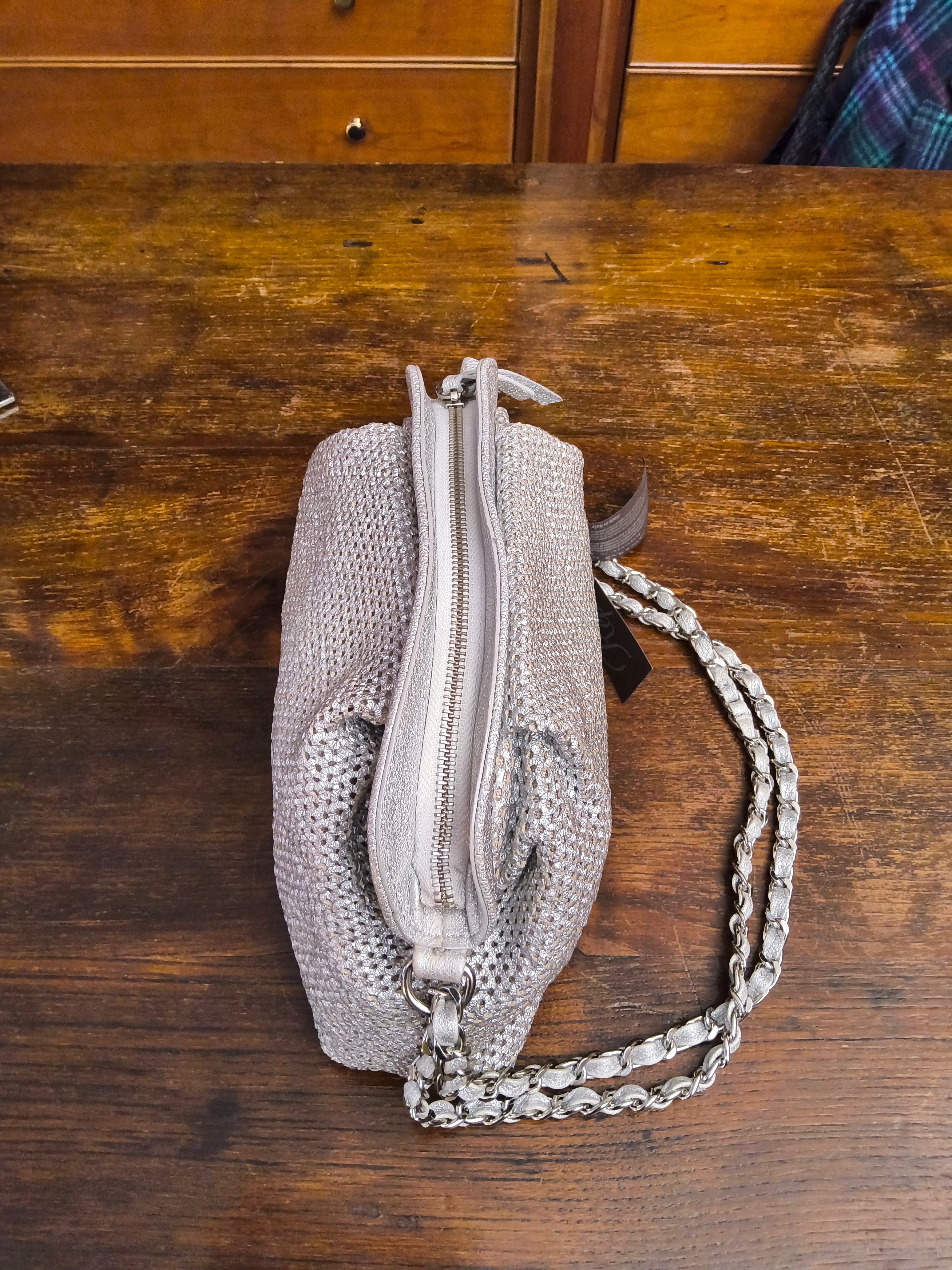 Reptile's House laminated clutch bag