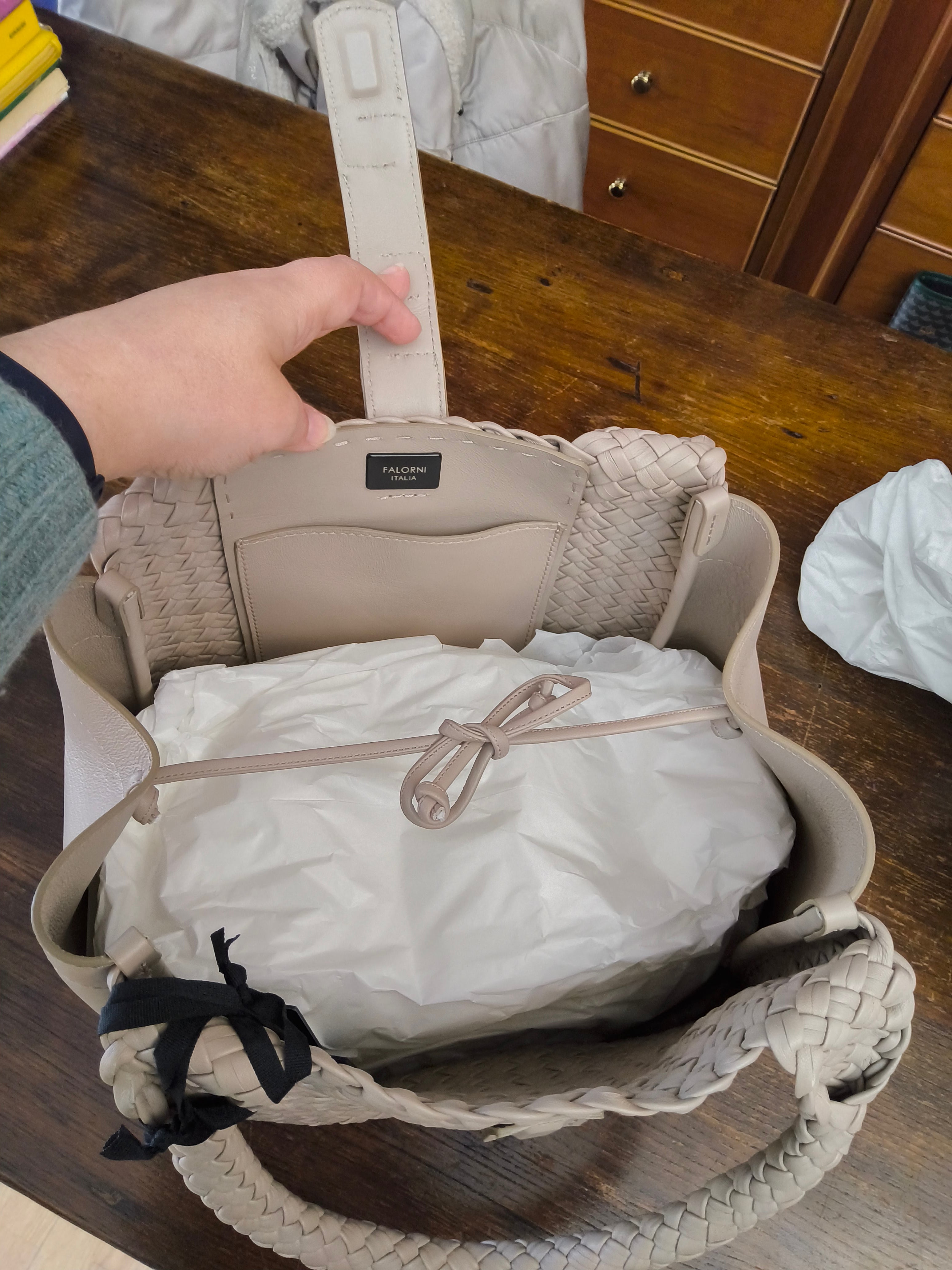 Borsa doppio manico Falorni