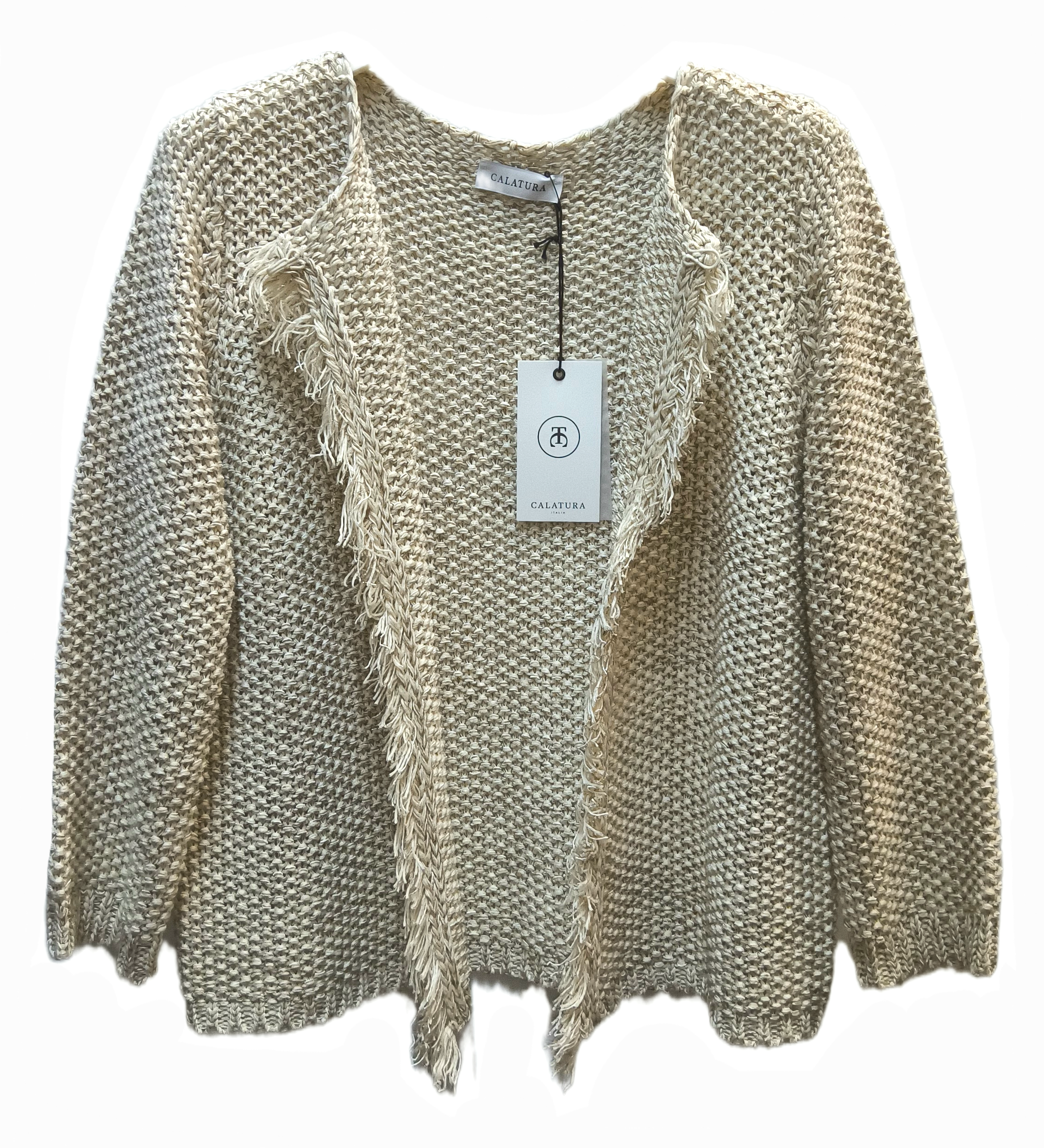 Cardigan sfrangiato