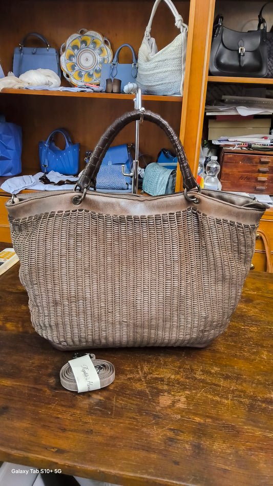 Shopper "lune" tortora