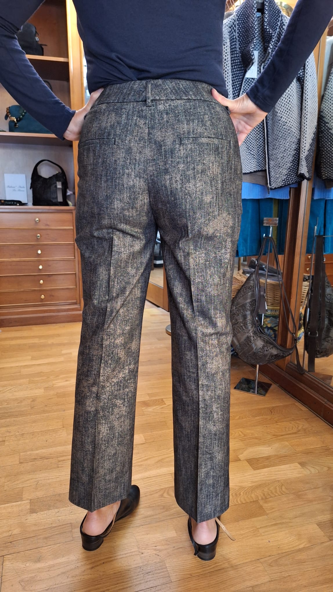 Pantalone effetto "spalmato"