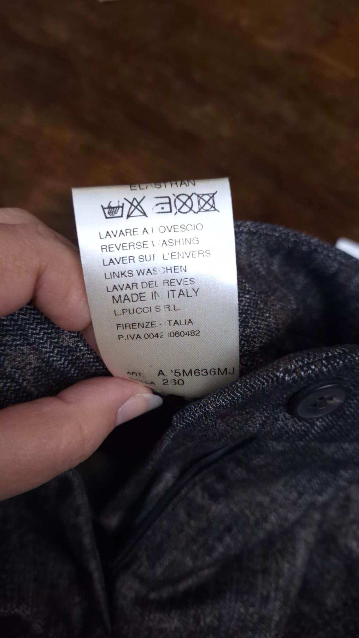Pantalone effetto "spalmato"