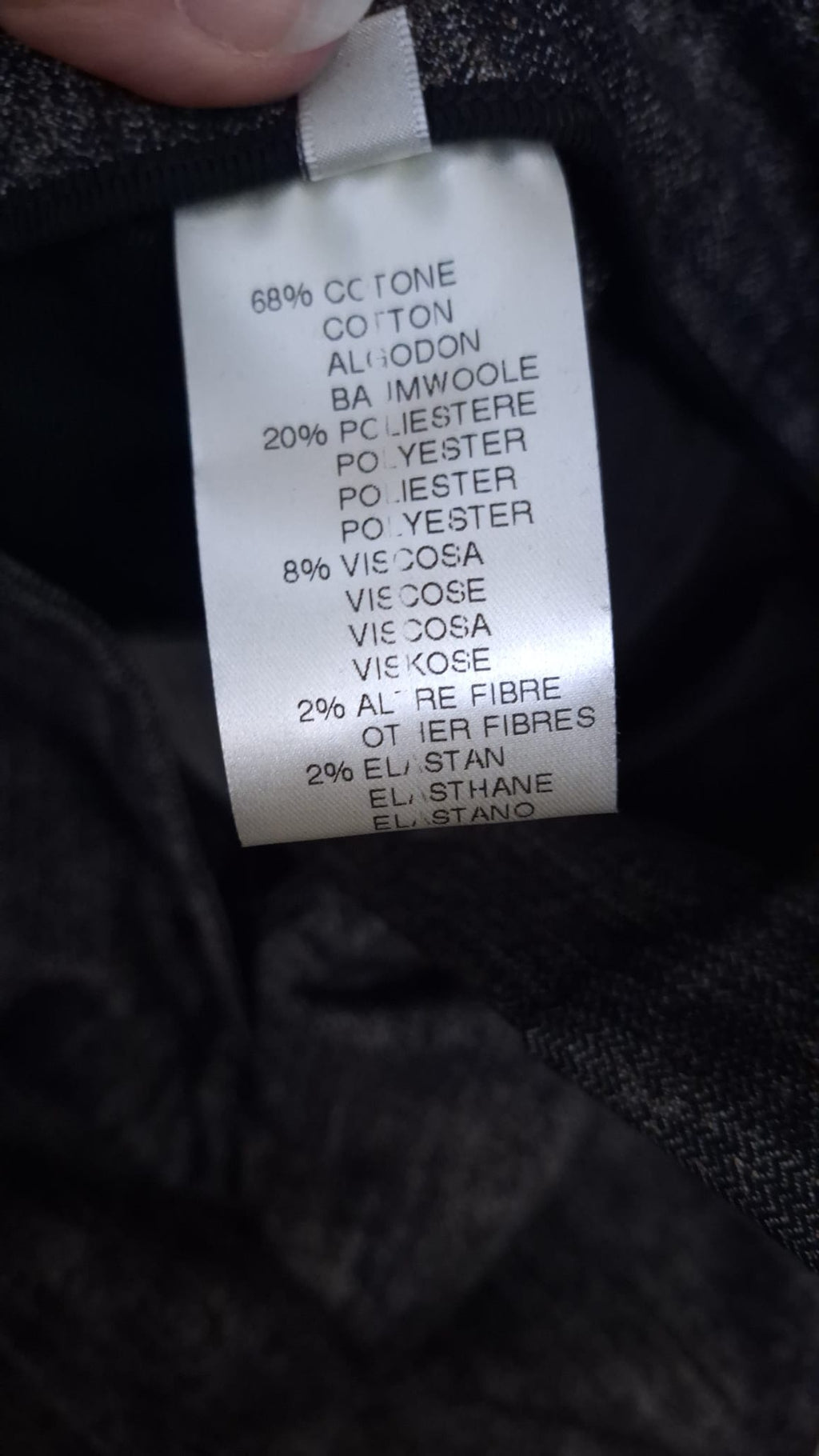 Pantalone effetto "spalmato"
