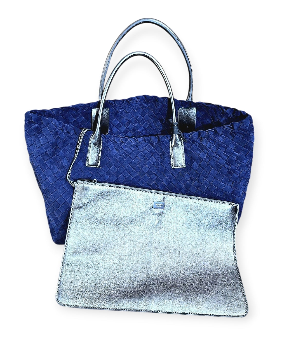 Shopper grande camoscio