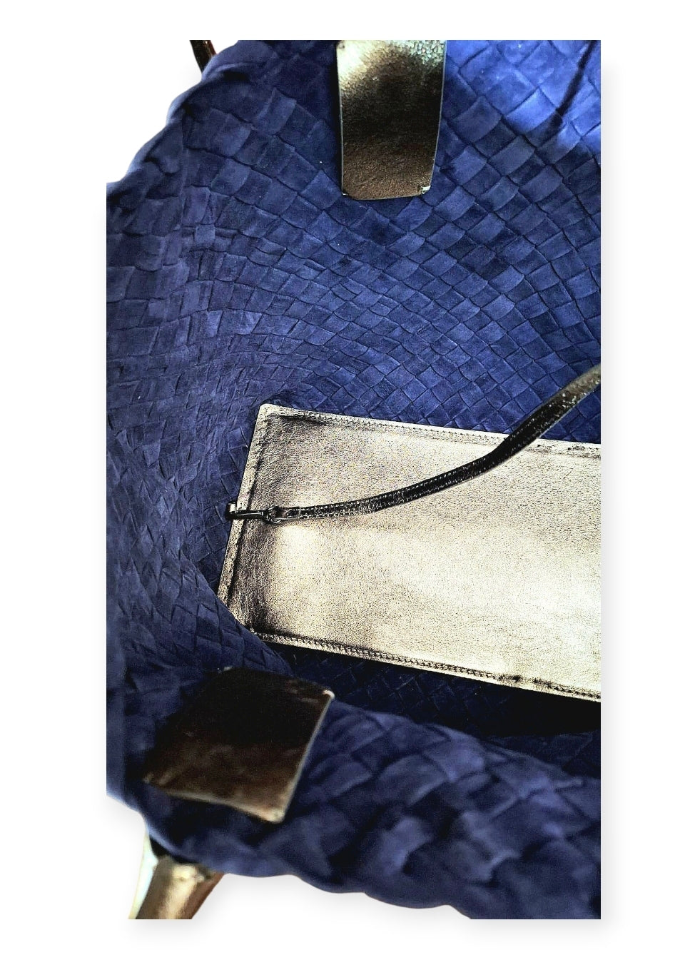 Shopper grande camoscio