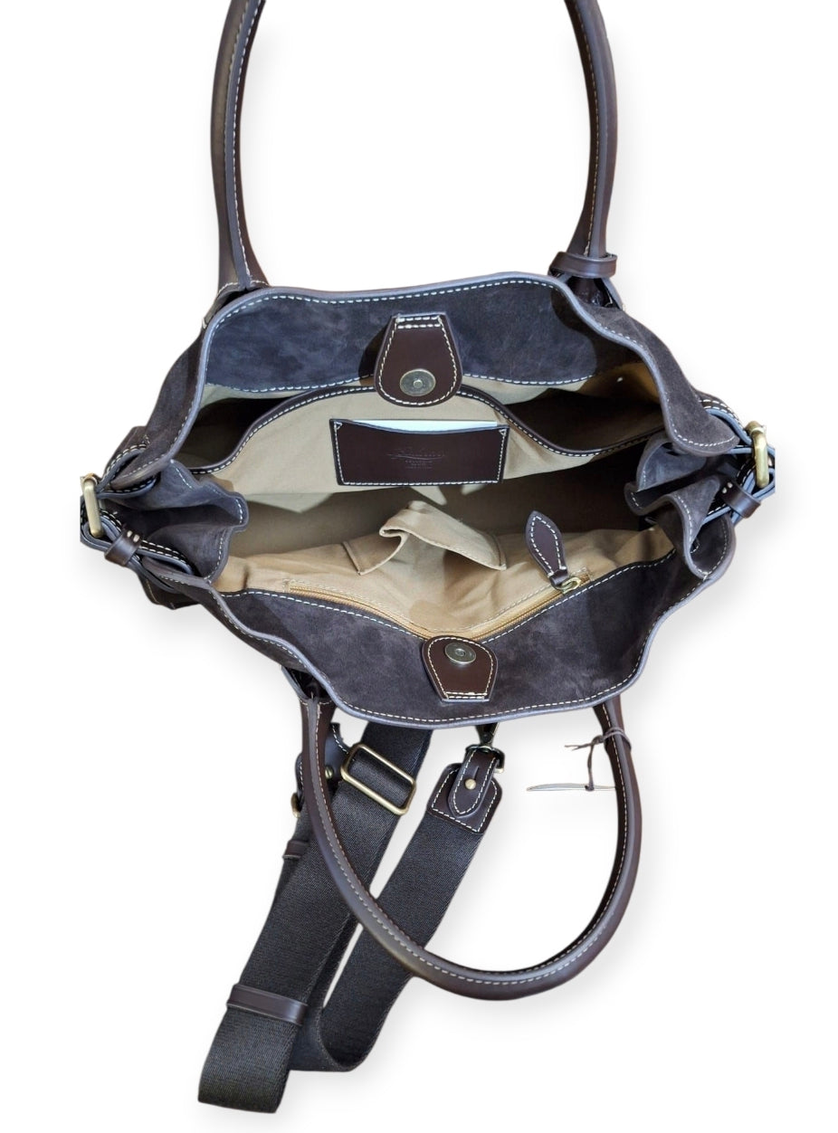 Tote bag camoscio