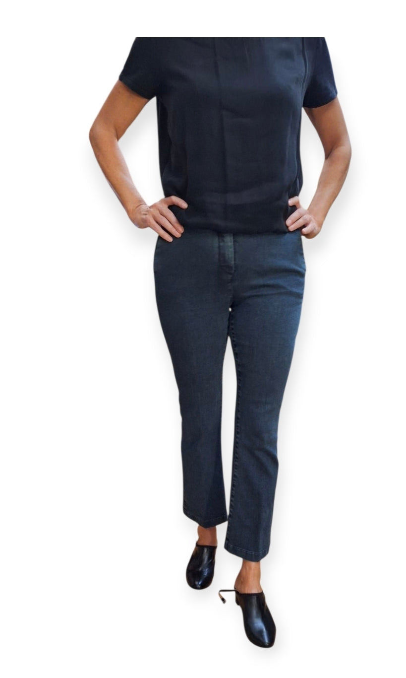 Jeans svasato ottanio