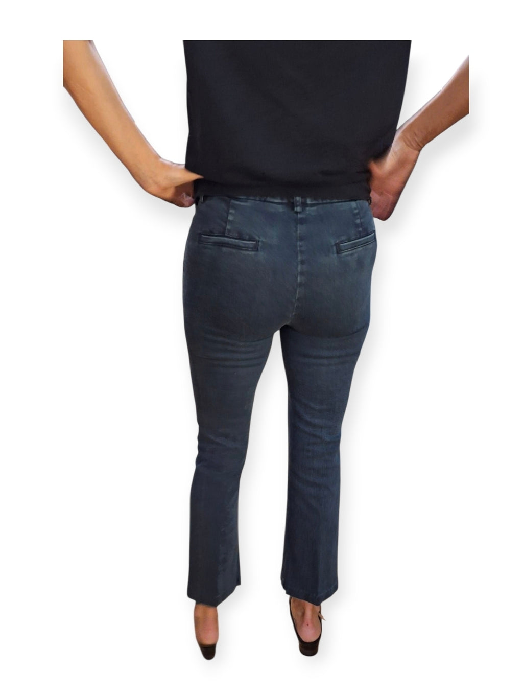 Jeans svasato ottanio