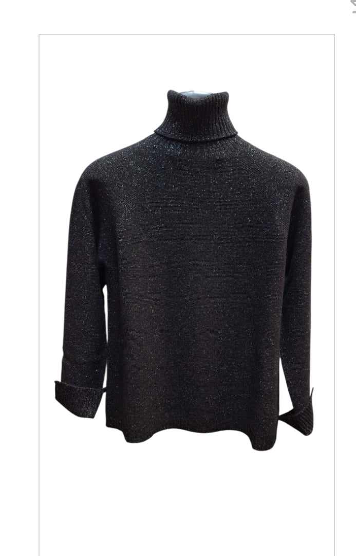 Collo alto lurex