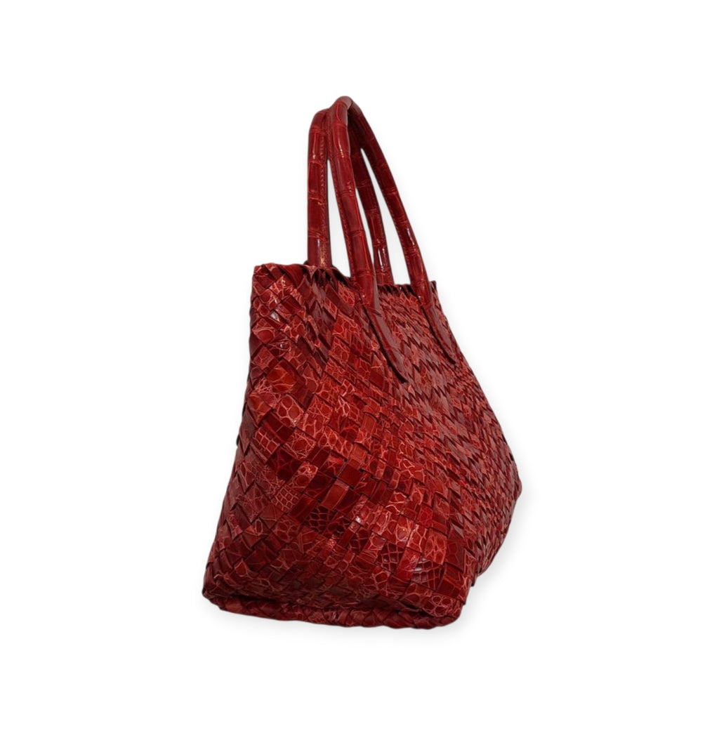 Shopper coccodrillo Falorni