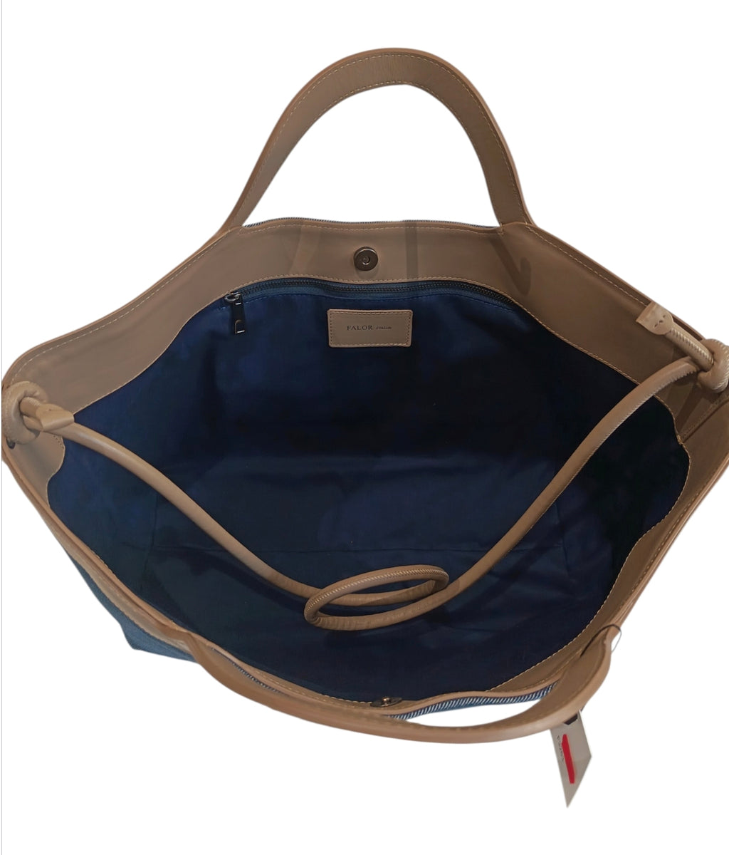 Shopper jeans grande