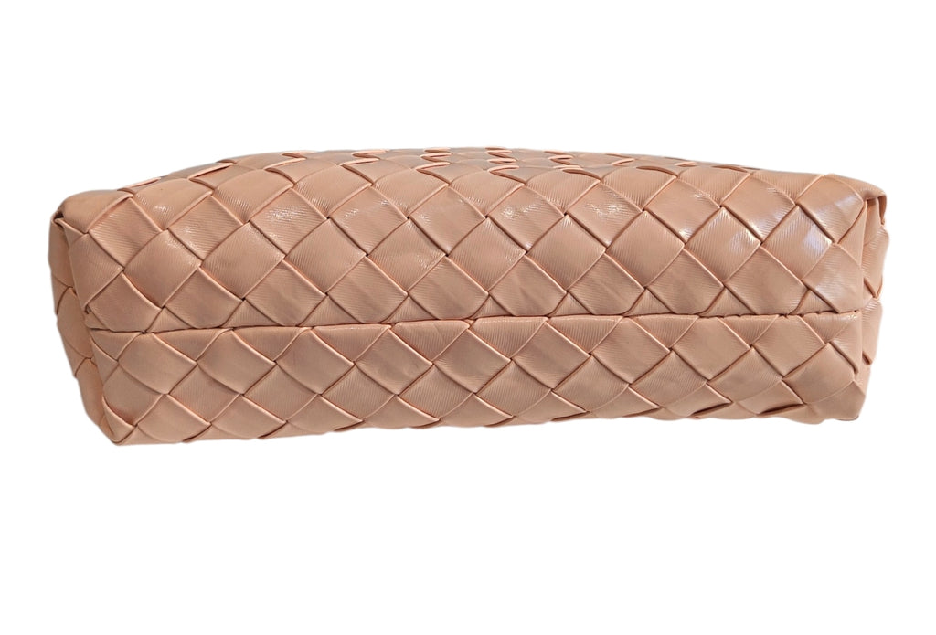 Baguette intrecciata pelle