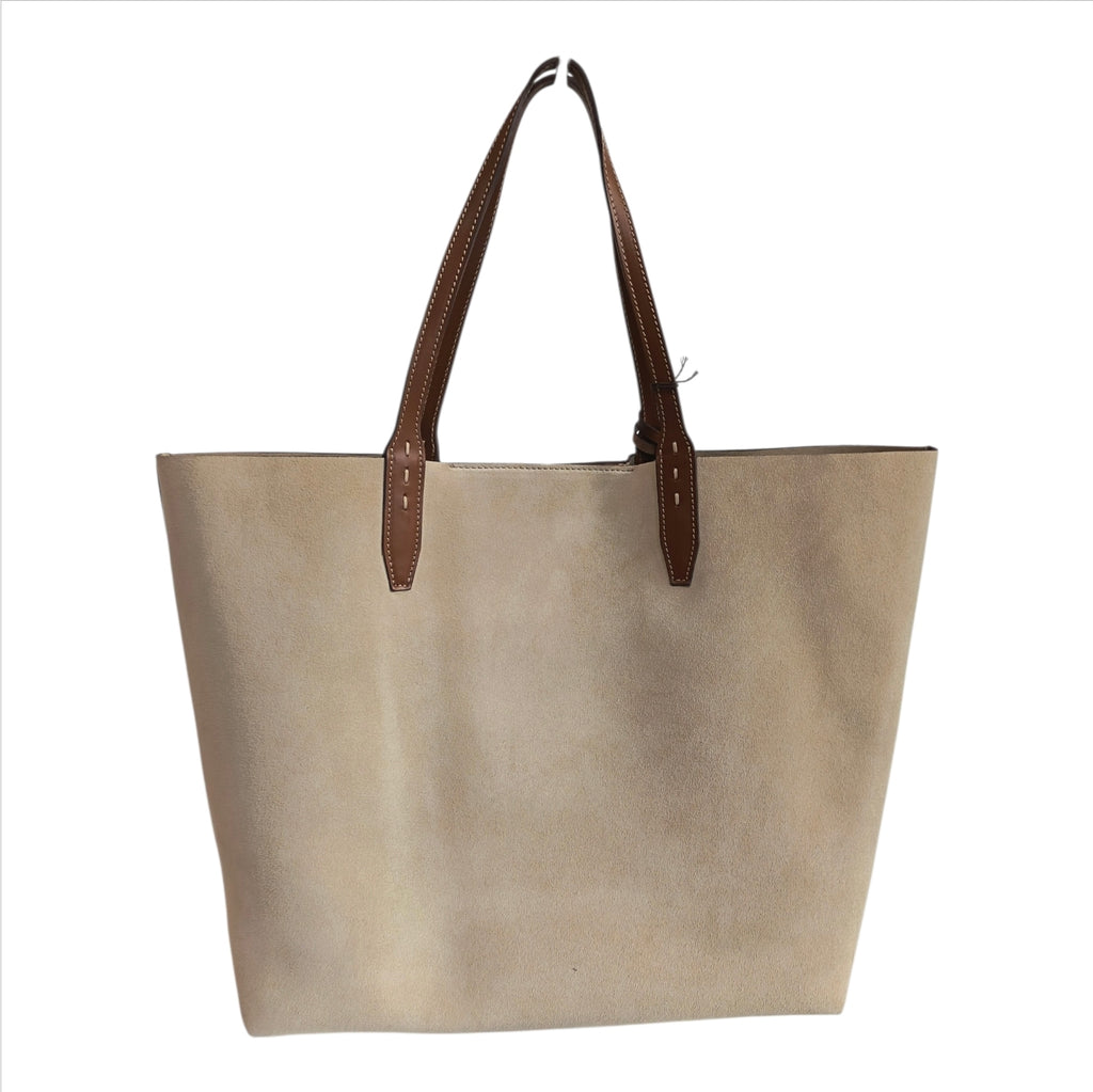 Shopper grande camoscio