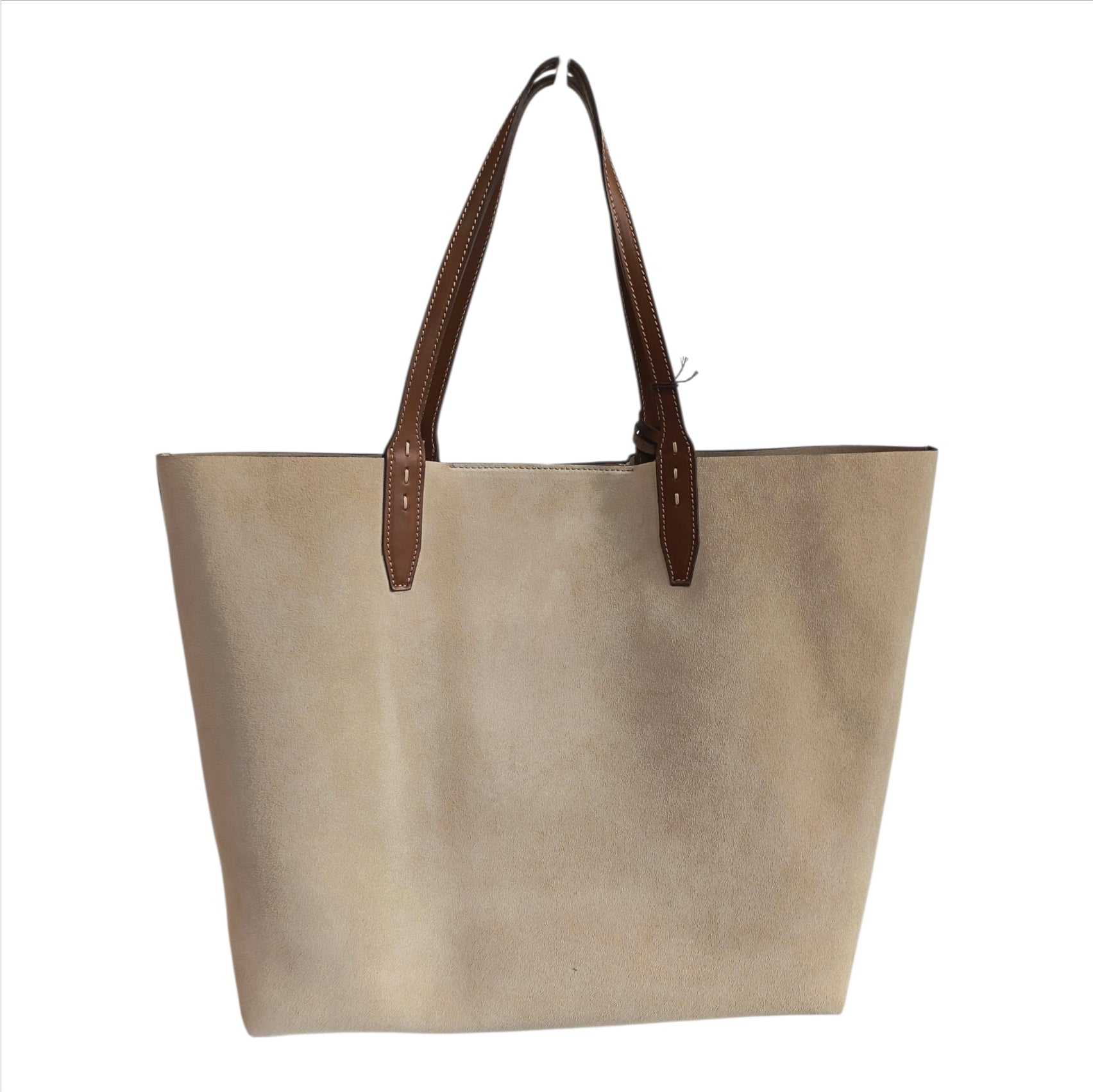 Shopper grande camoscio