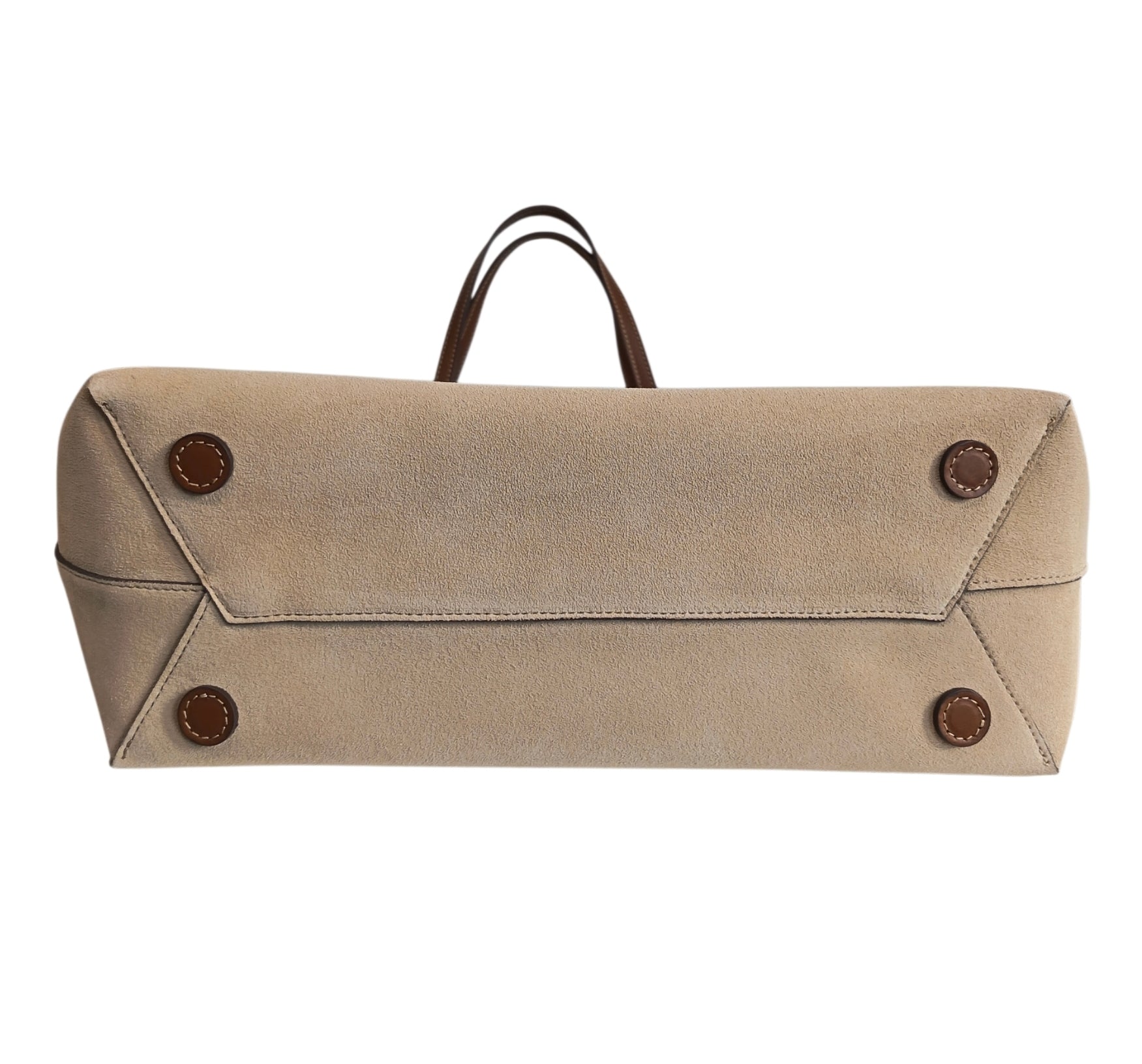 Shopper grande camoscio
