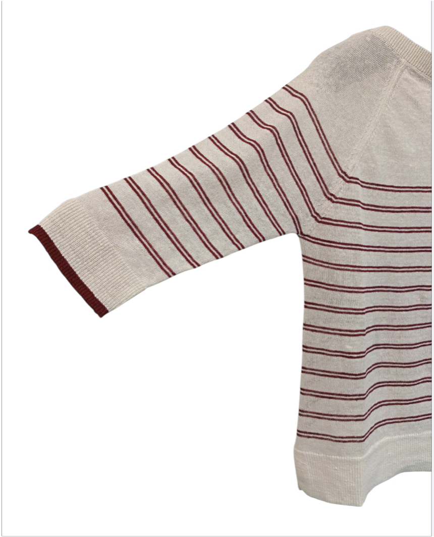 Maglia righe lino