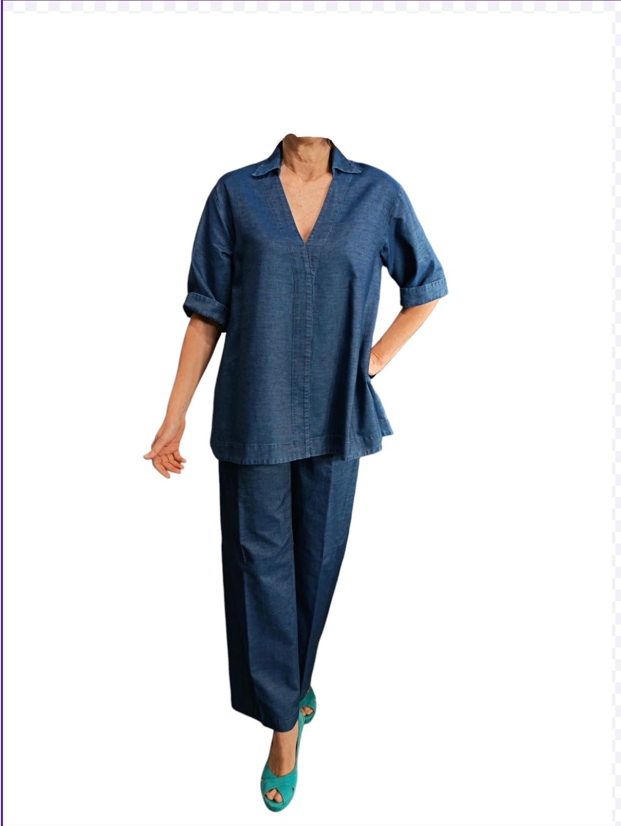 Completo Blusa jeans