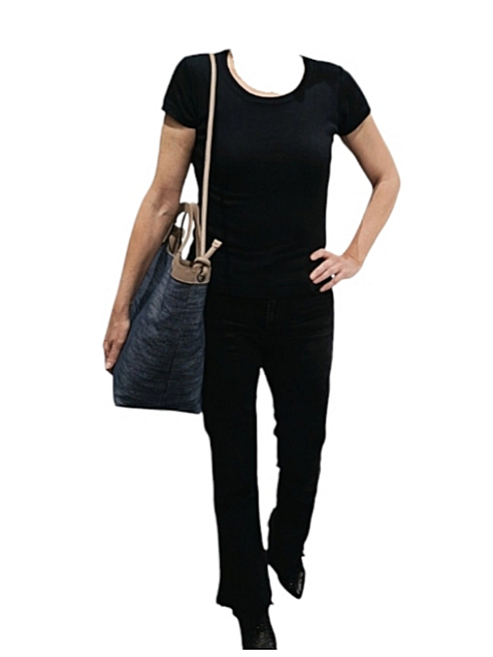 Shopper jeans grande