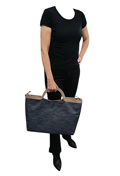 Shopper jeans grande
