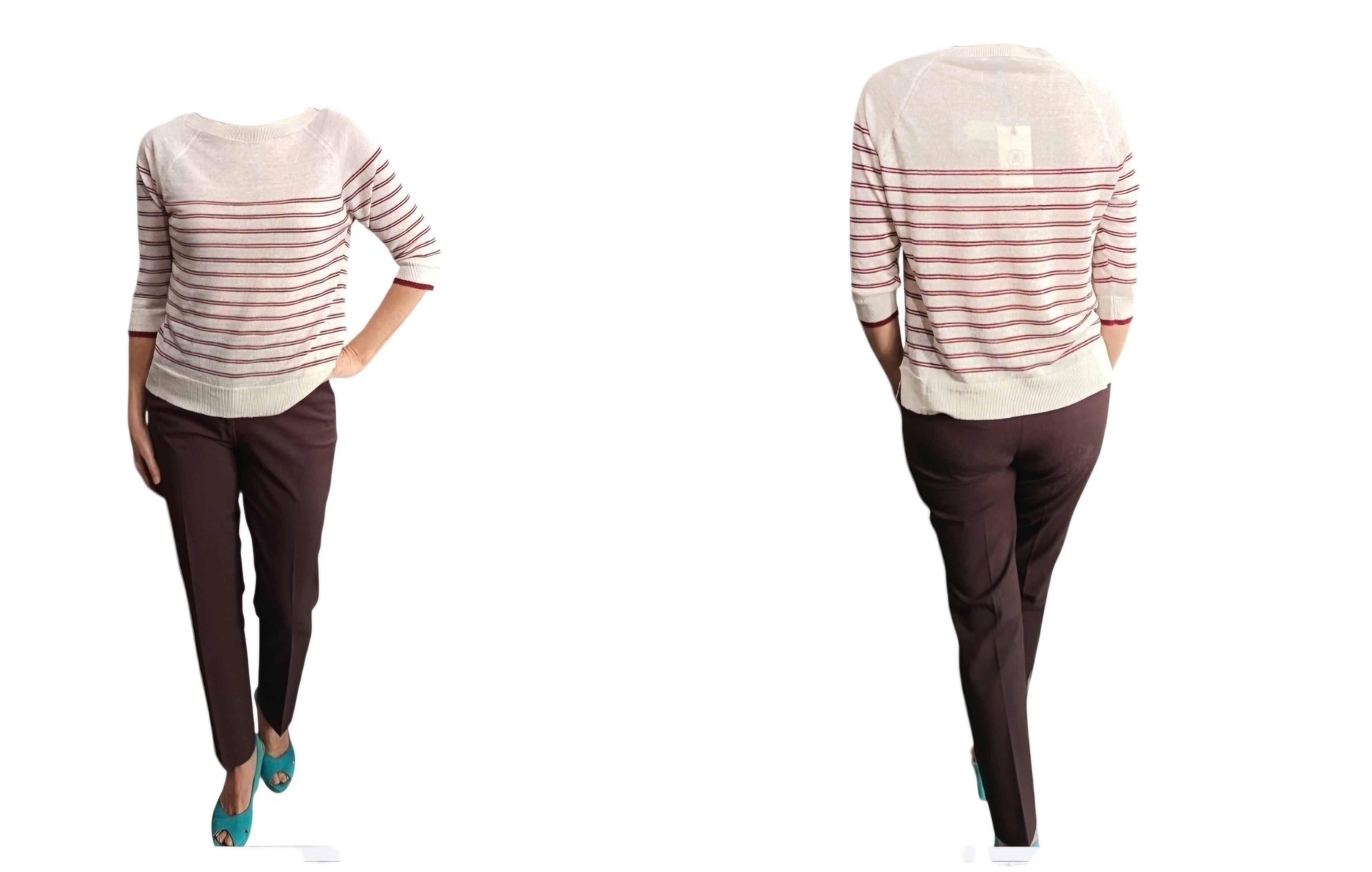 Maglia righe lino