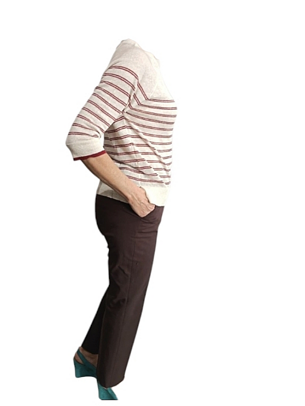 Maglia righe lino
