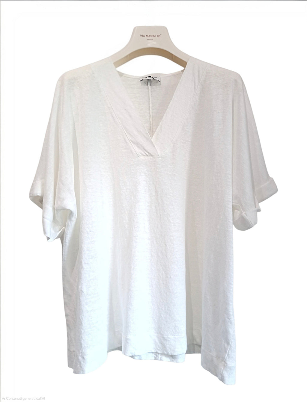 T-shirt lino bianca