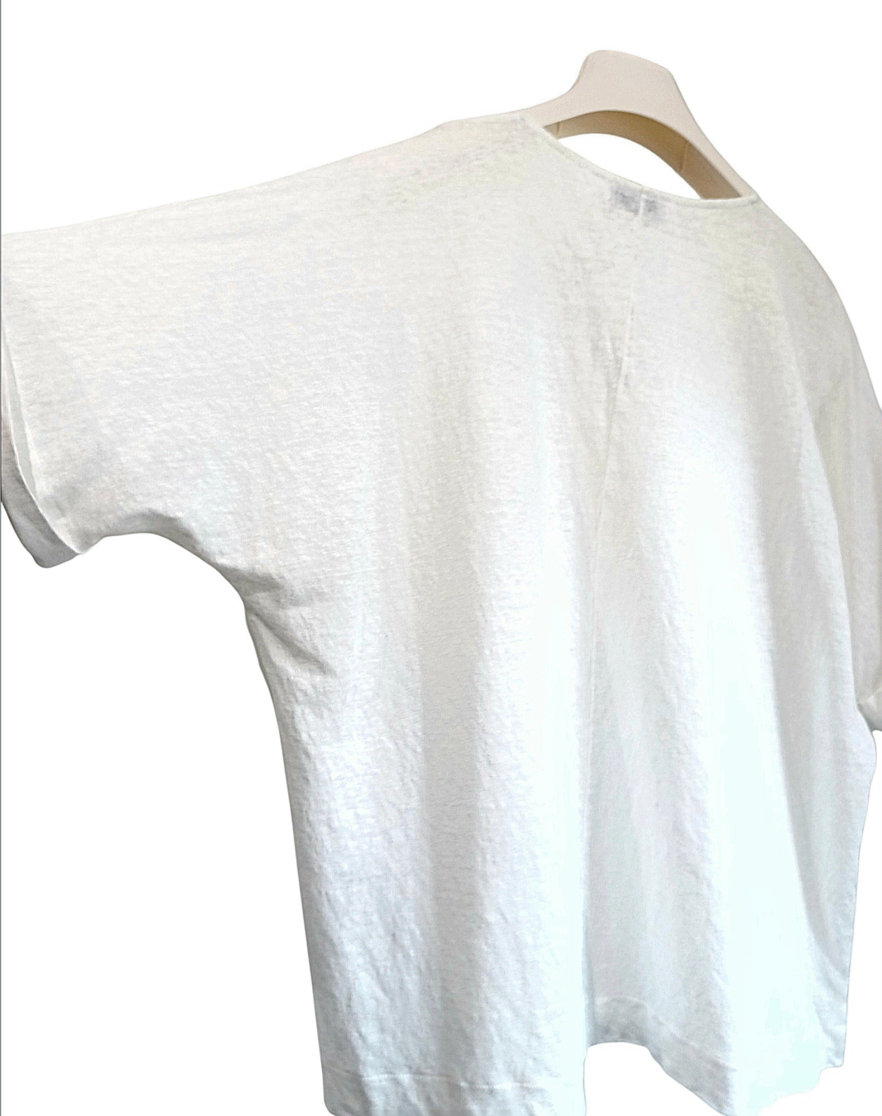 T-shirt lino bianca