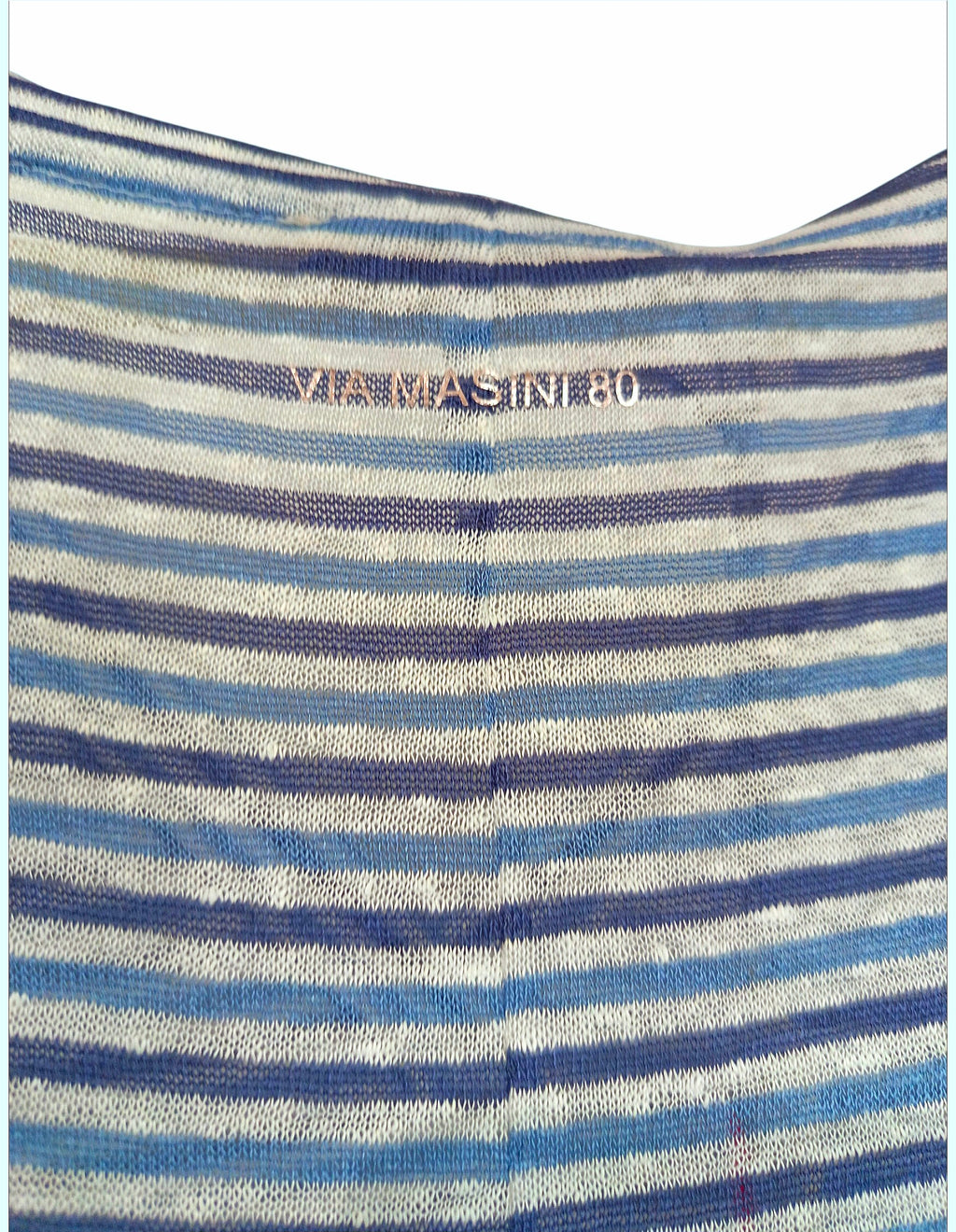 T-shirt righe scollo a V