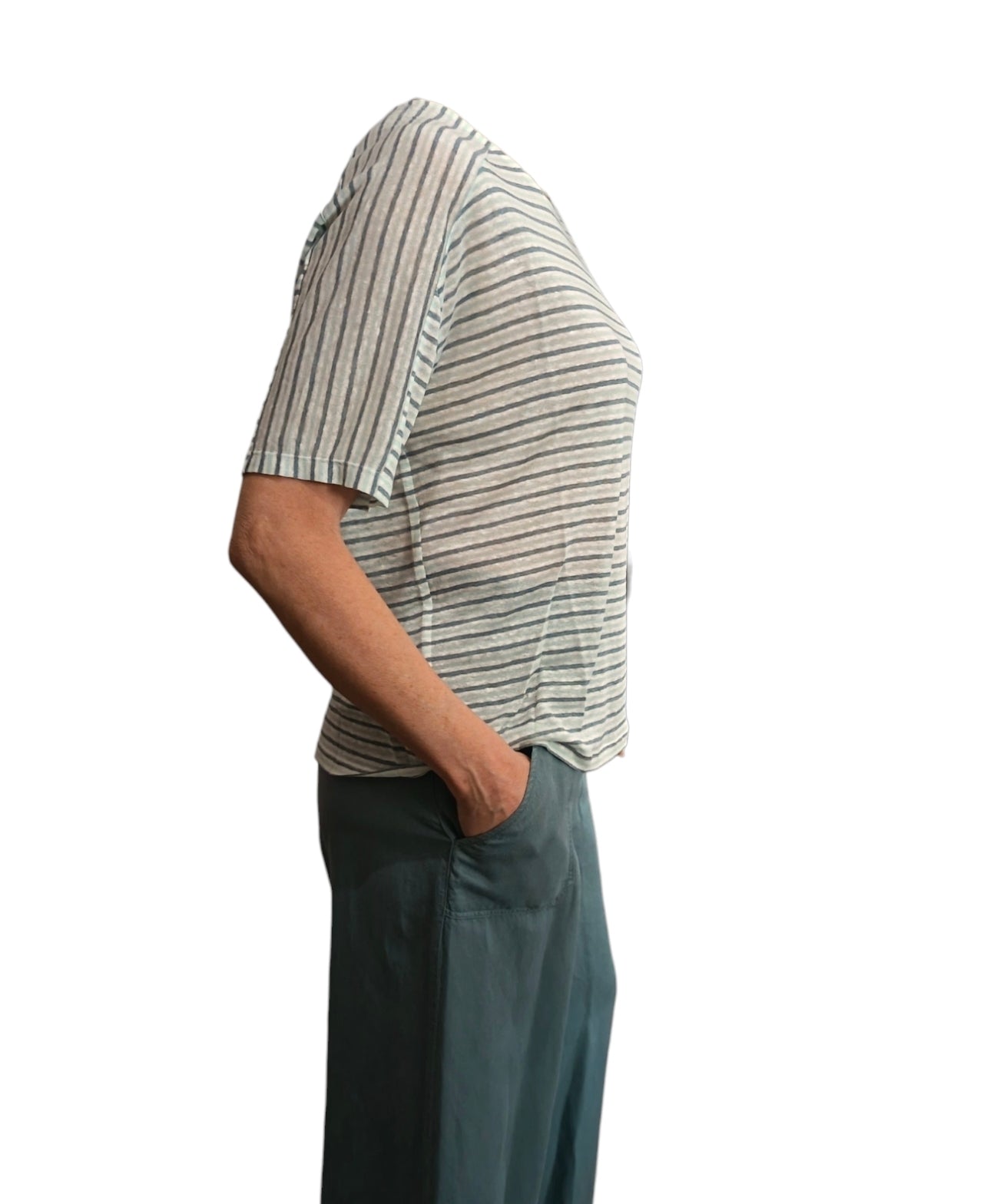 T-shirt righe over