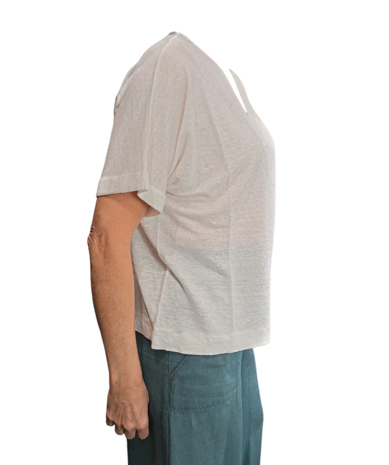 T-shirt lino bianca